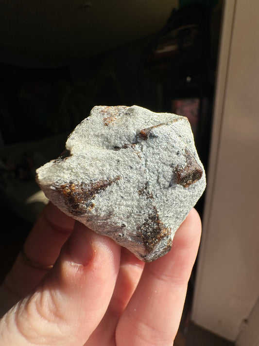 31.36g Rare “St. George’s Cross” Staurolite in Sparkling Mica Schist Matrix