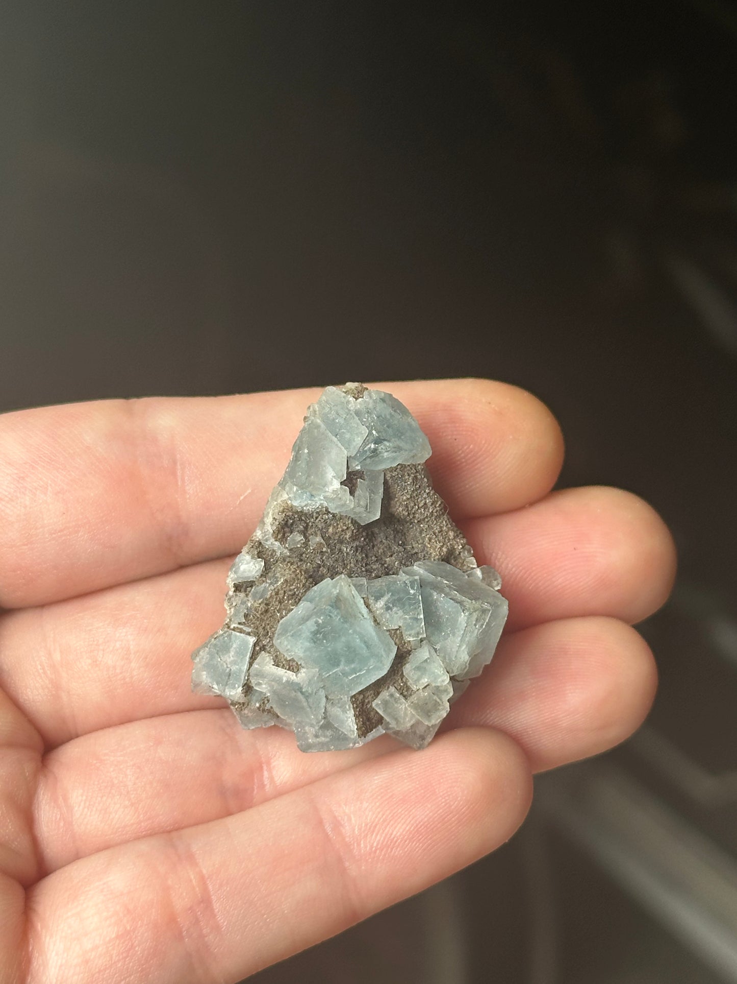 20.97g Raw Cubic Blue Fluorite Specimen A