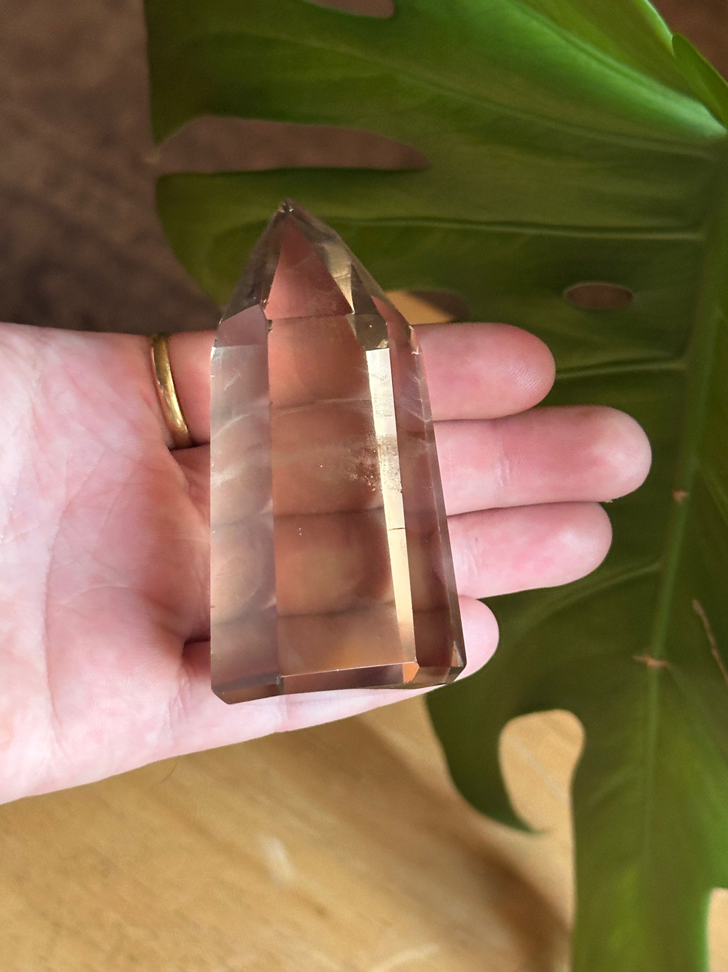 139g Smoky Citrine Quartz Tower