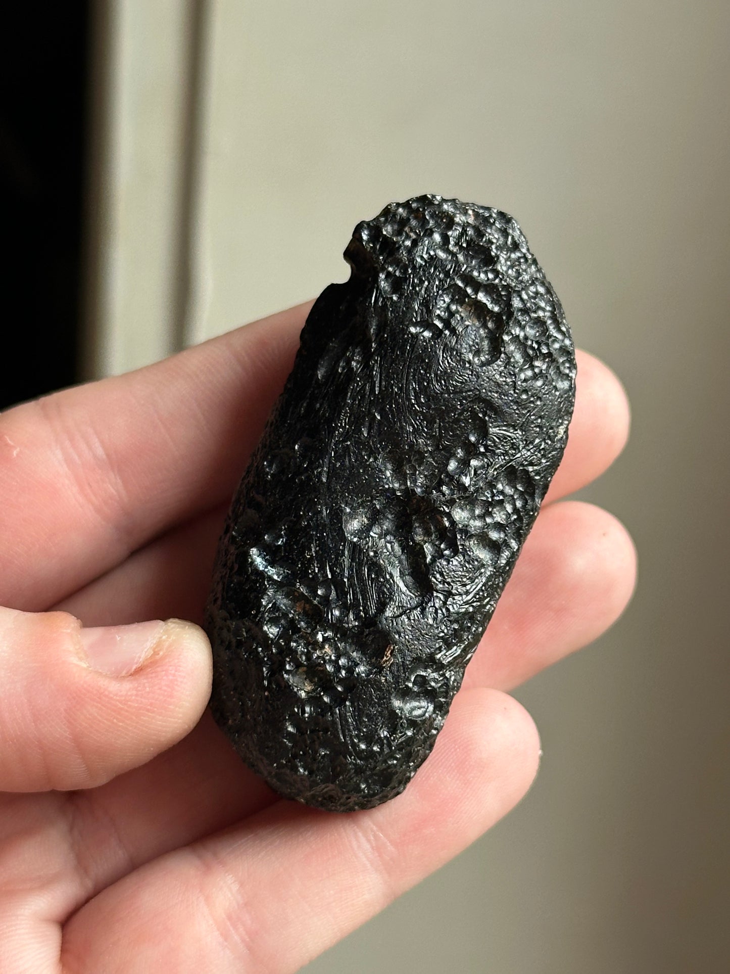 55.44g Raw Natural Indochinite Black Tektite
