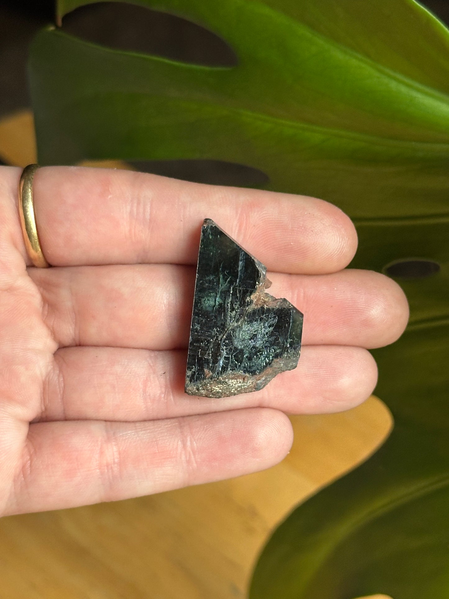 7.0g Raw Deep Green Vivianite Crystal Specimen