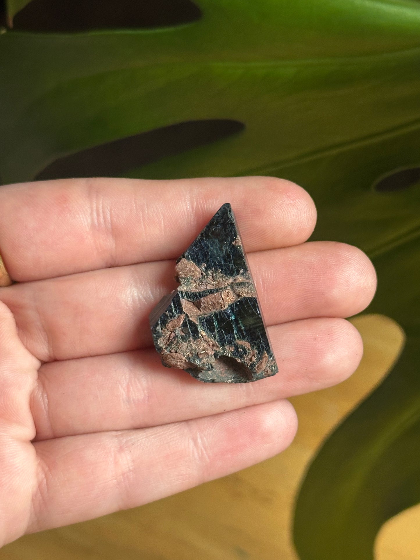 7.0g Raw Deep Green Vivianite Crystal Specimen