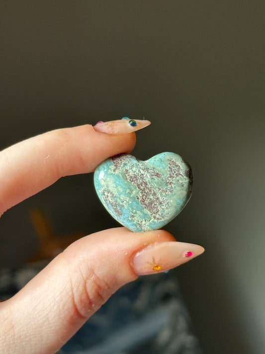 8.9g Larimar Heart Carving