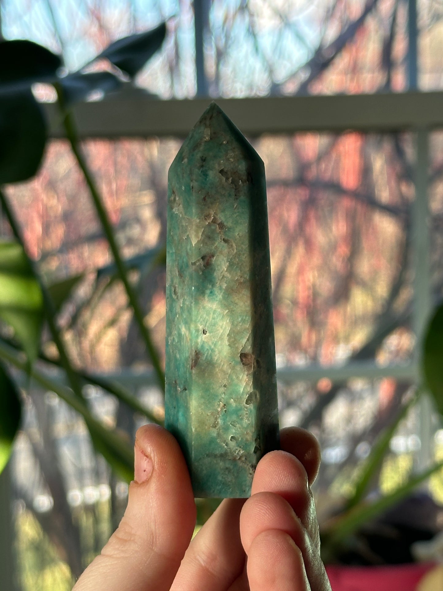 Amazonite & Smoky Quartz Tower 6