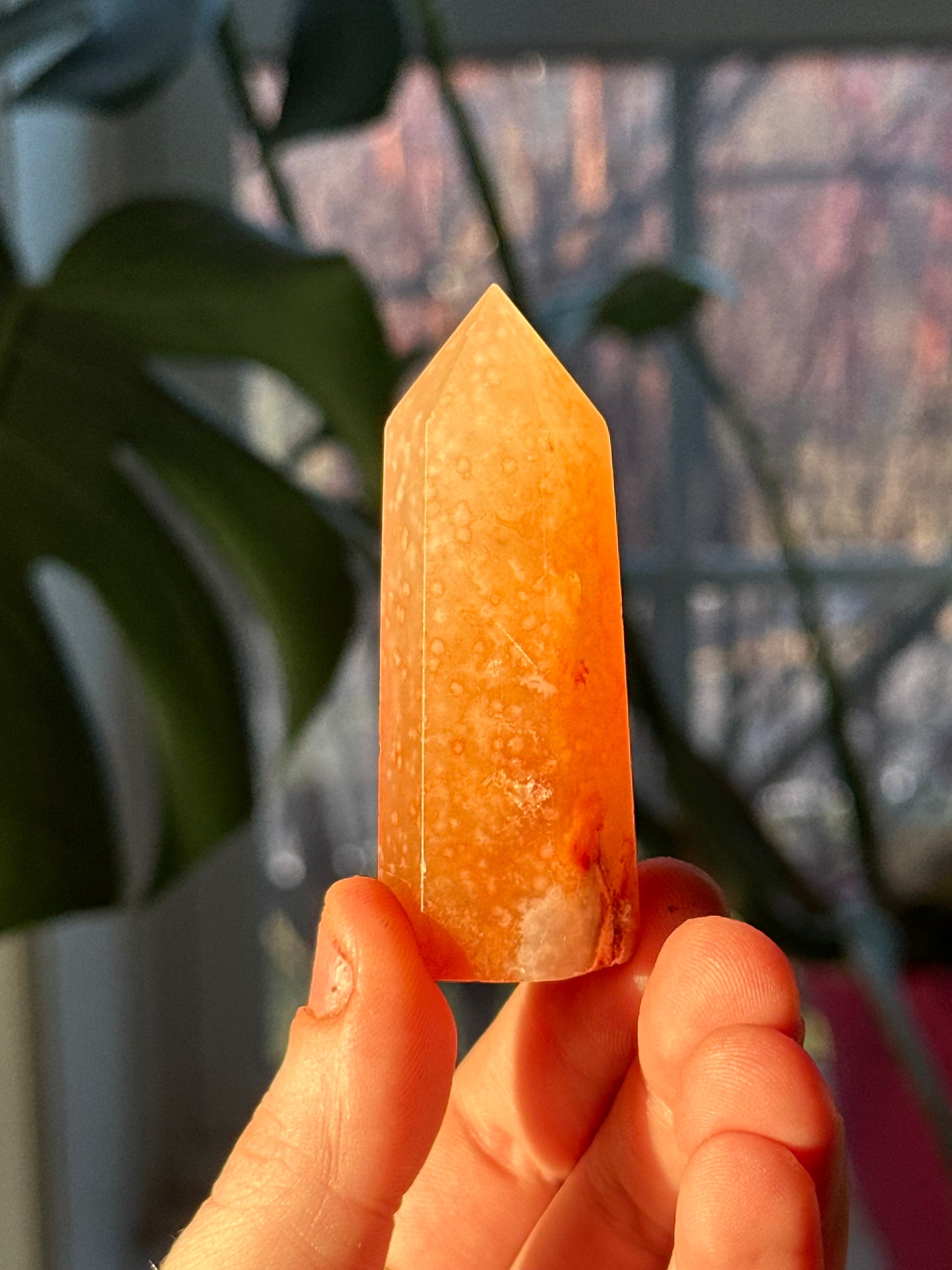 Carnelian Flower Agate Tower 4