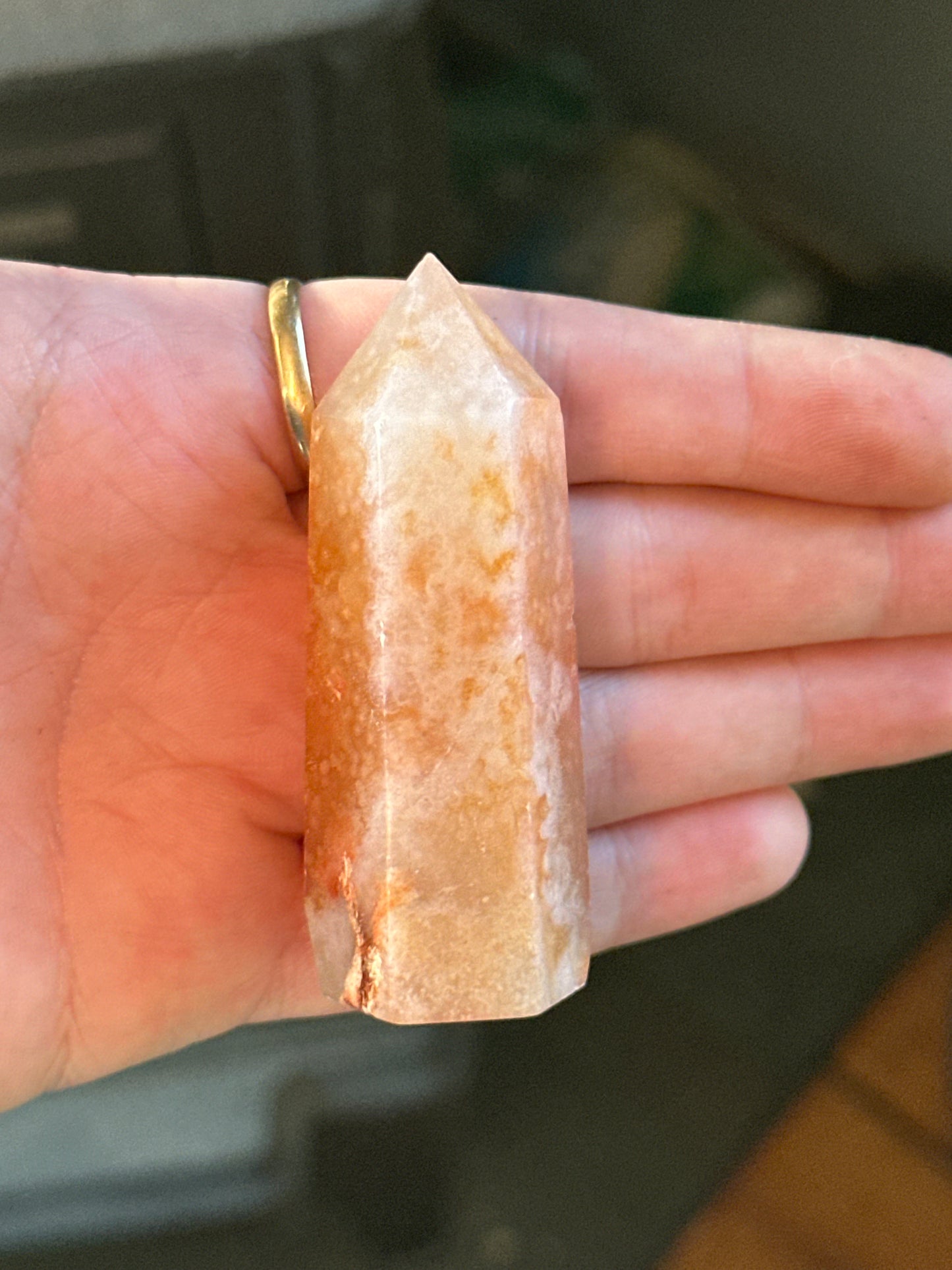 Carnelian Flower Agate Tower 4