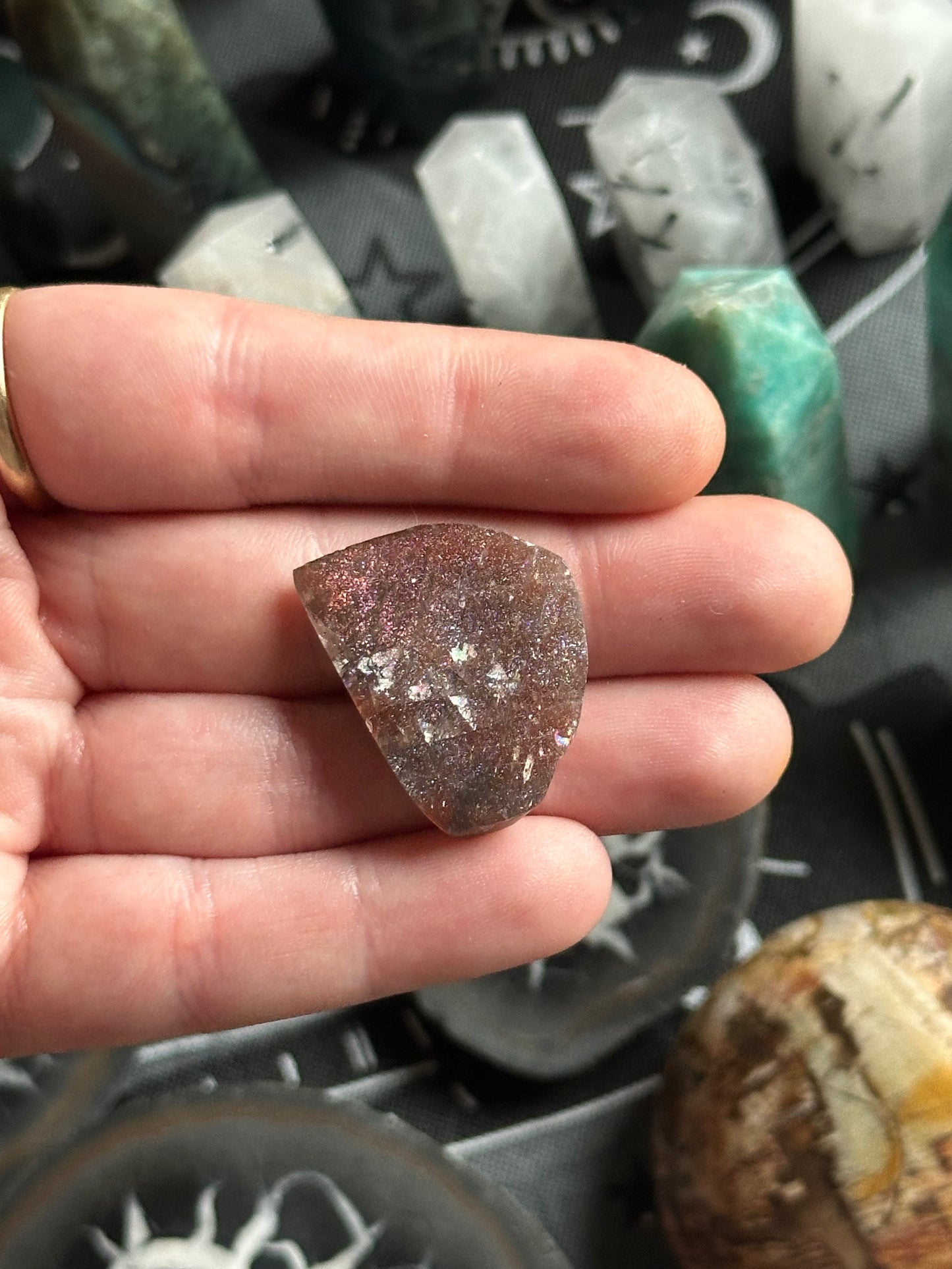 5.76g Half-Polished Purple Haze Sunstone 3