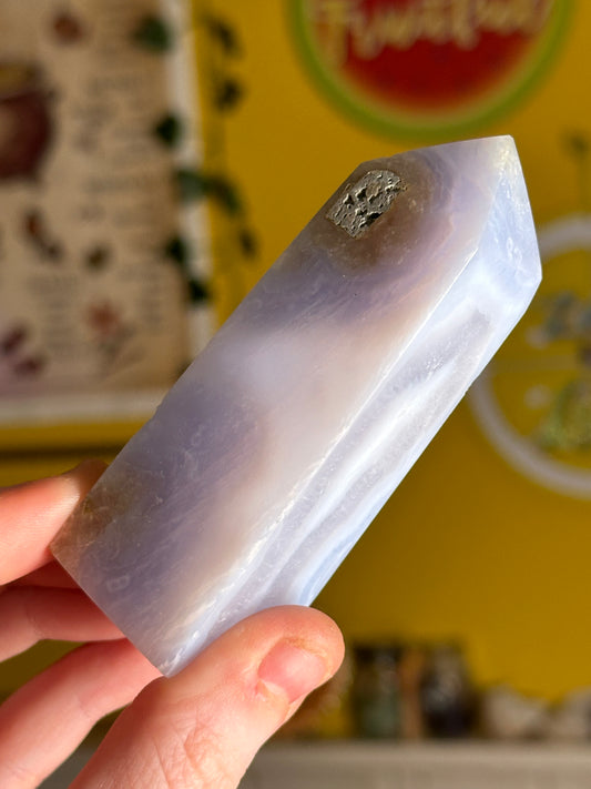 Blue Lace Agate Tower 4