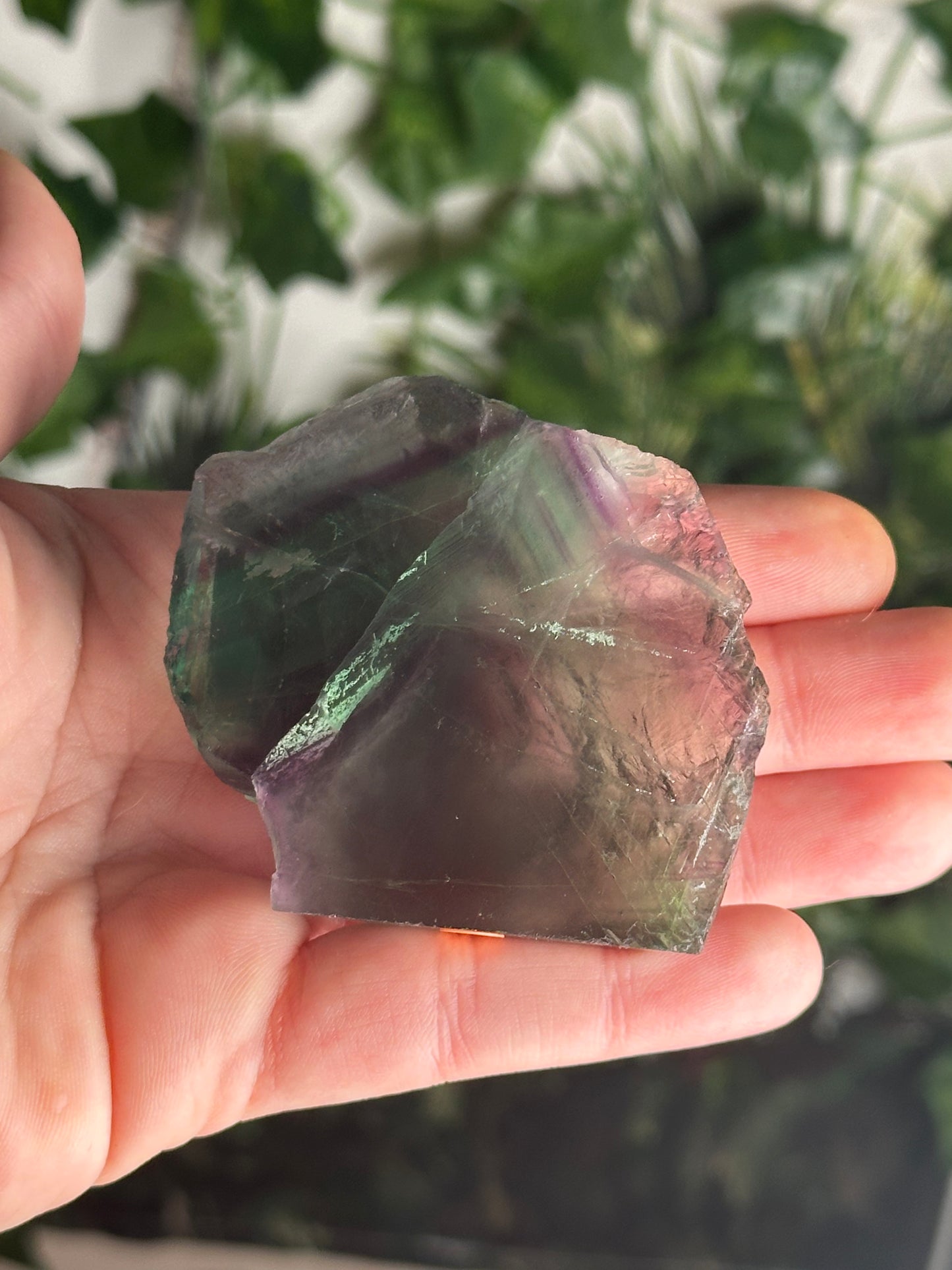 Half-Polished Standing Fluorite Freeform 3