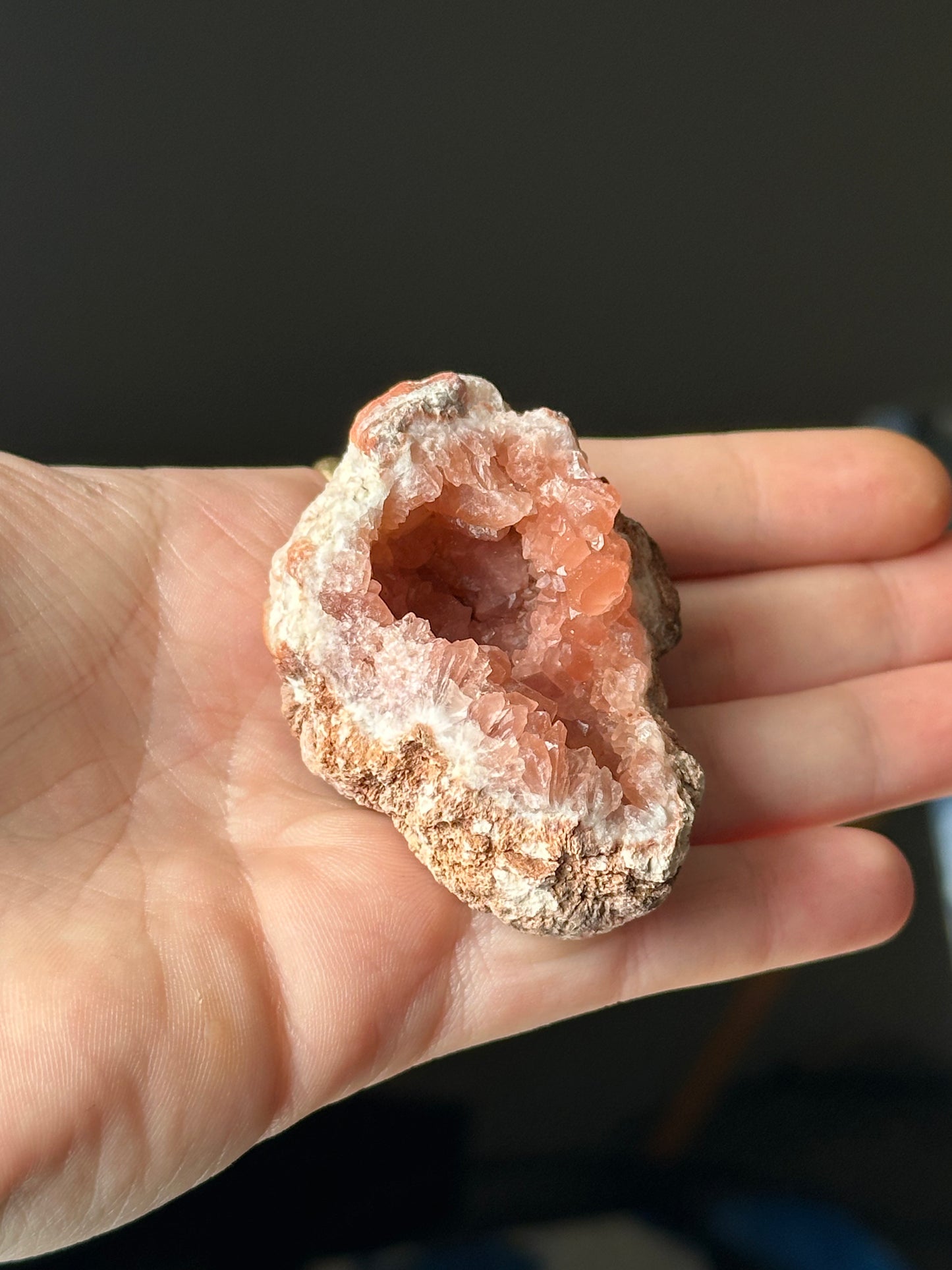 Pink Amethyst Crystal Geode 1