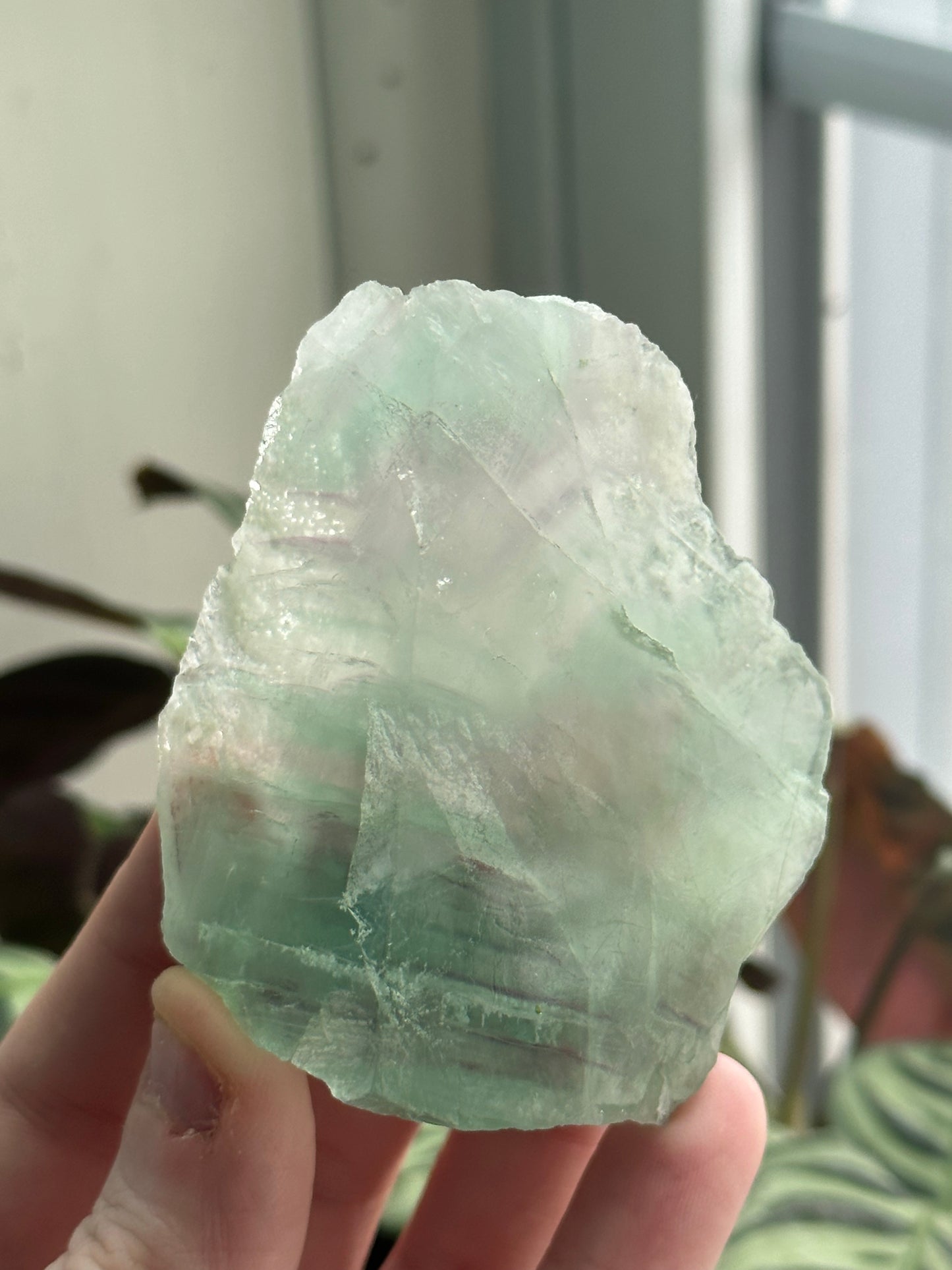 Half-Polished Standing Fluorite Freeform 2