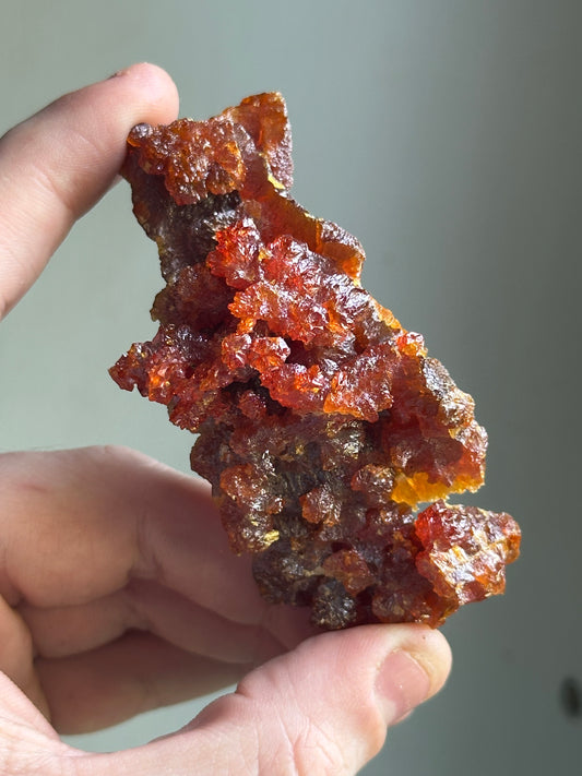 106.8g Raw Zincite (Zinc Oxide) Crystal Druzy MANMADE/Anthropogenic