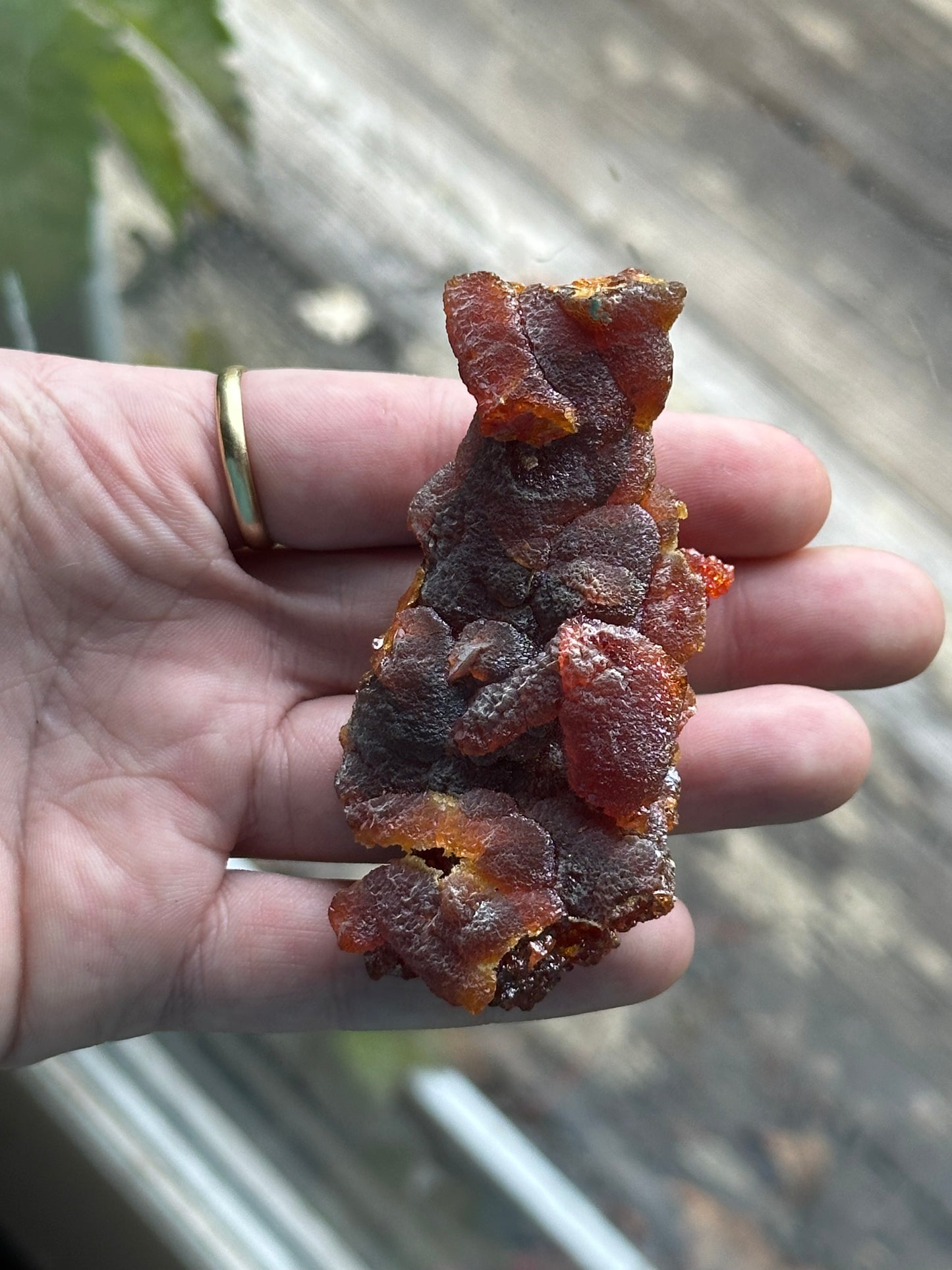 106.8g Raw Zincite (Zinc Oxide) Crystal Druzy MANMADE/Anthropogenic
