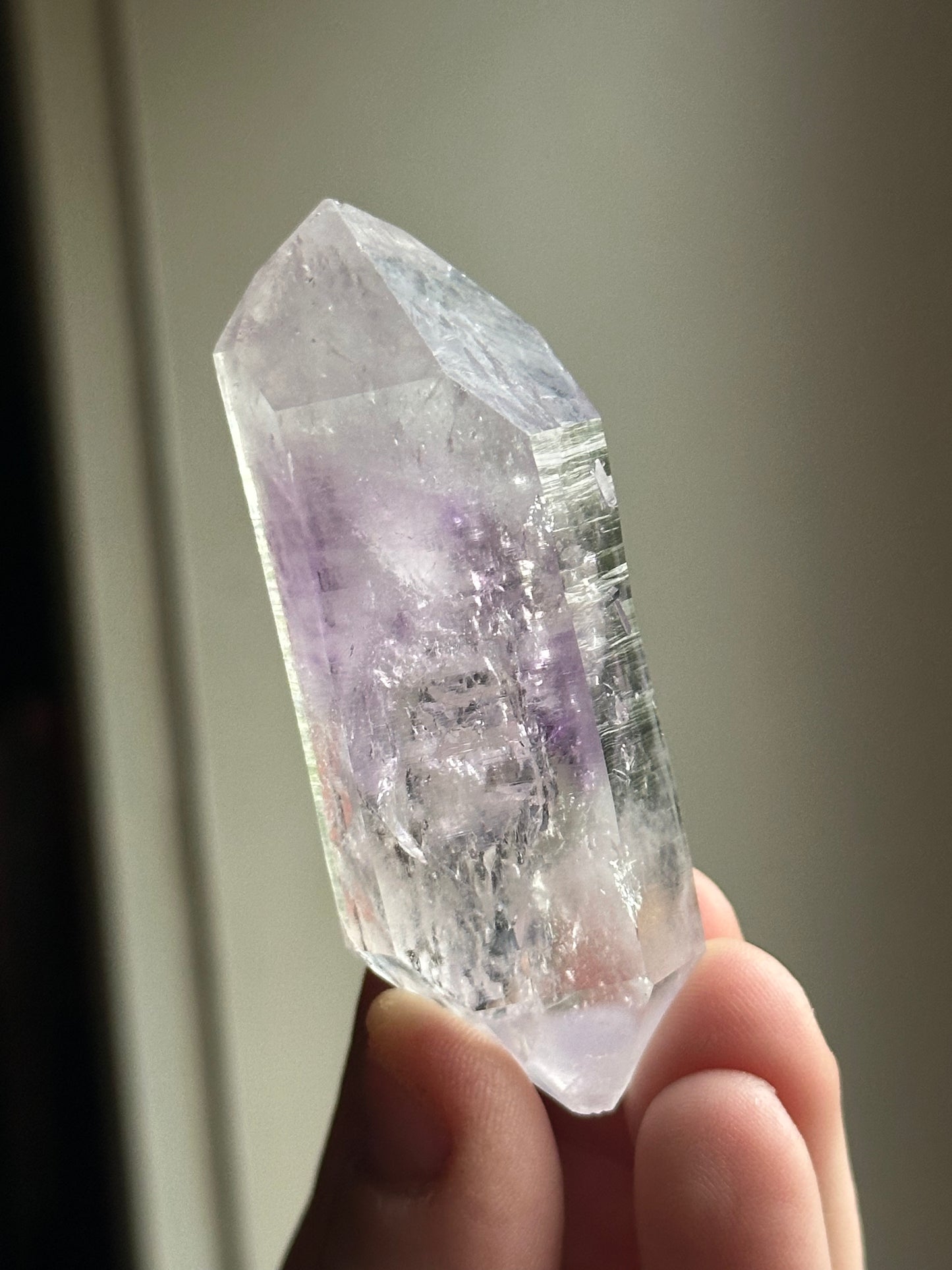 53.88g Raw Double-Terminated Brandberg Amethyst Quartz Crystal