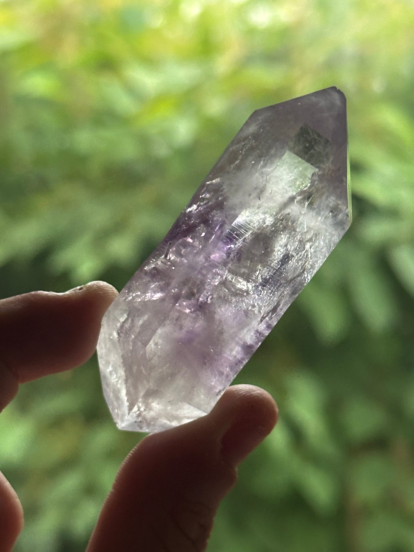 53.88g Raw Double-Terminated Brandberg Amethyst Quartz Crystal