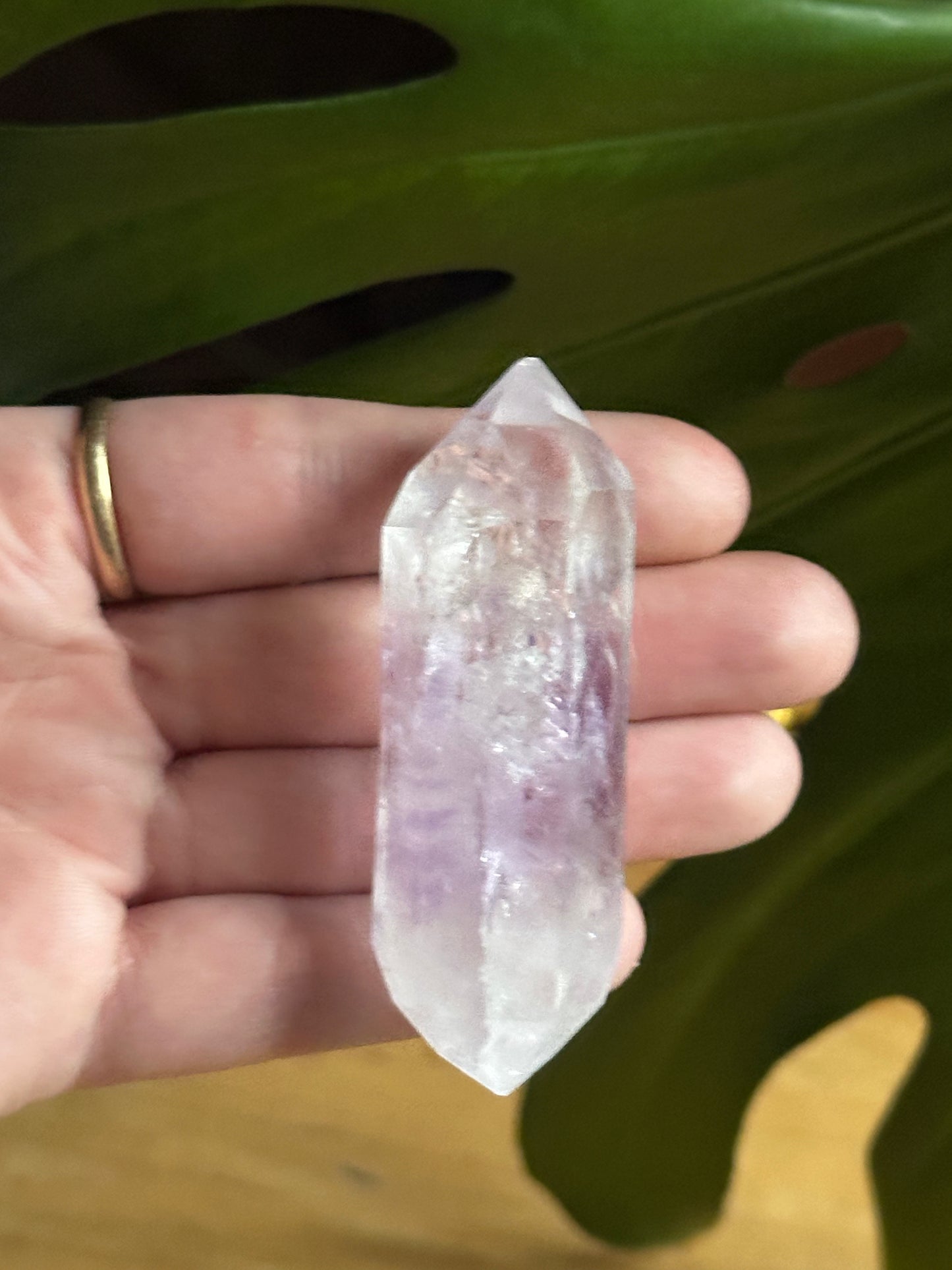 53.88g Raw Double-Terminated Brandberg Amethyst Quartz Crystal