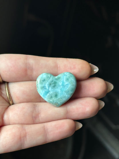 8.9g Larimar Heart Carving