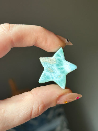 8.3g Larimar Star Carving