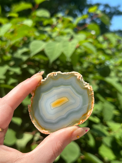 14.85g Rainbow Iris Agate Slice 2 with Stand