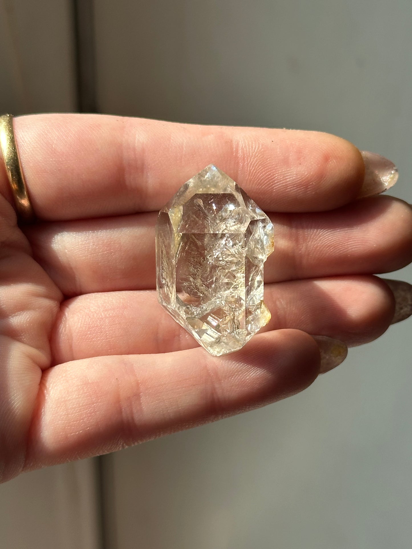 15.81g Raw Natural Herkimer Diamond Quartz Crystal 2