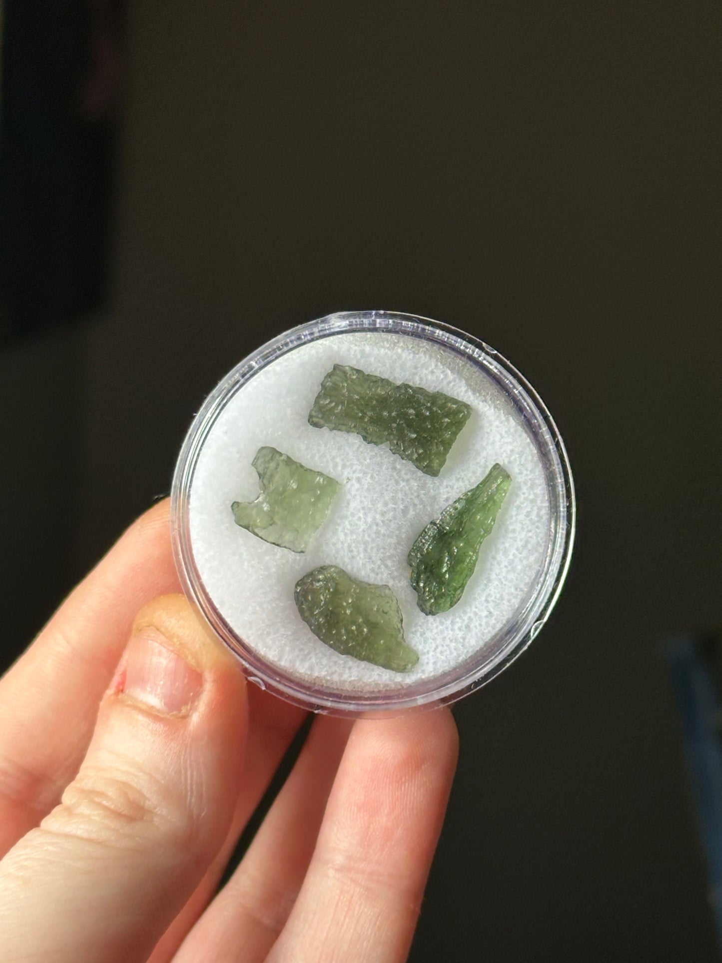 2.07g Raw Natural Moldavite Lot (4 pieces)