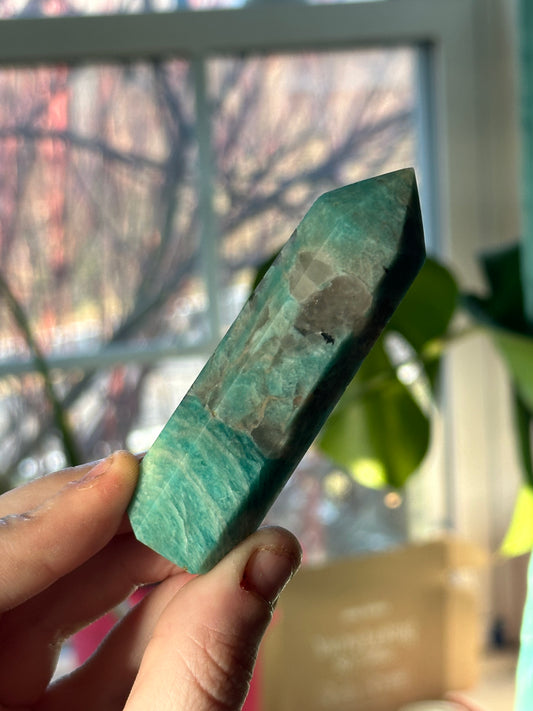 Amazonite & Smoky Quartz Tower 2