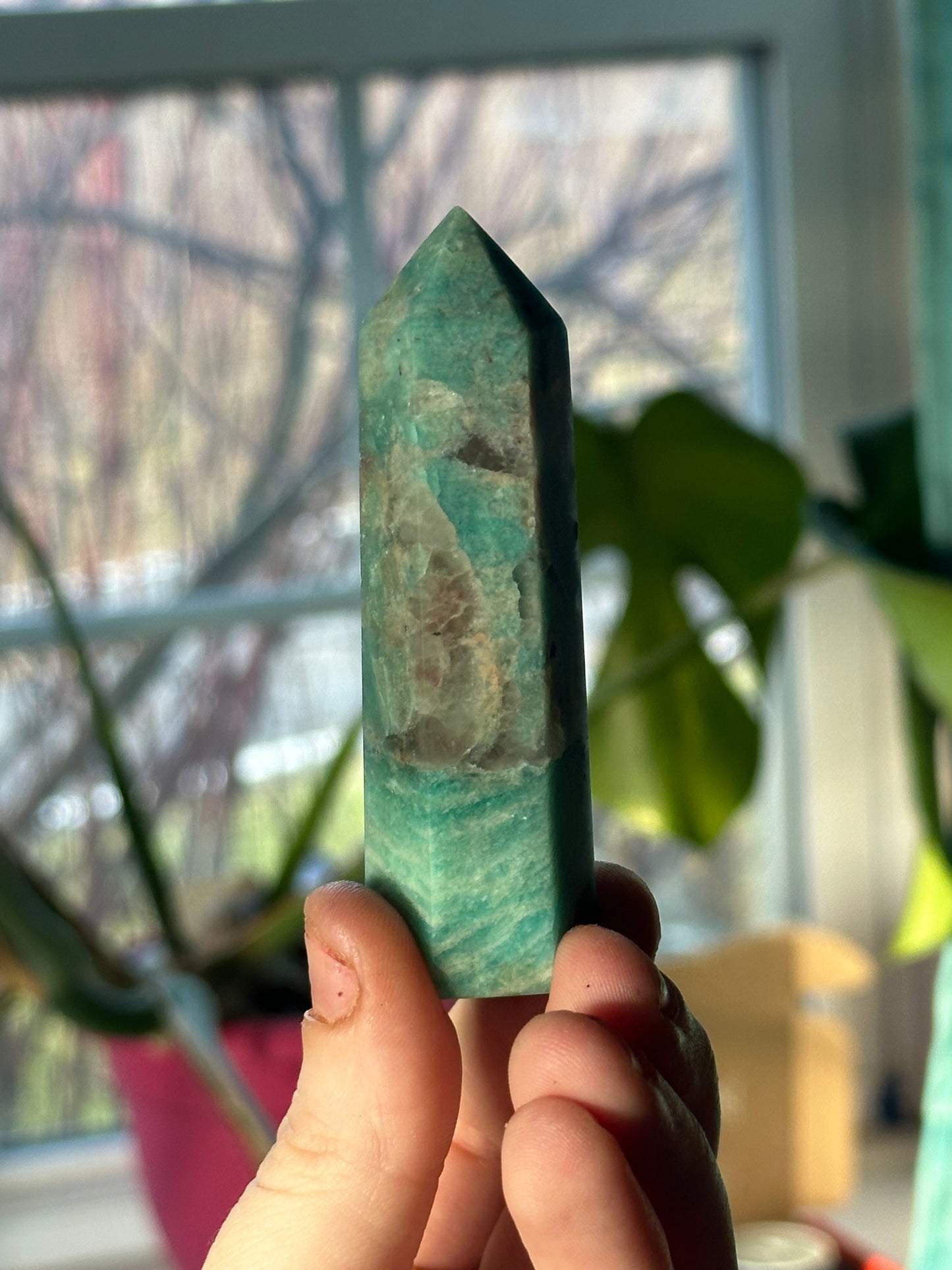 Amazonite & Smoky Quartz Tower 2