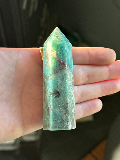 Amazonite & Smoky Quartz Tower 4