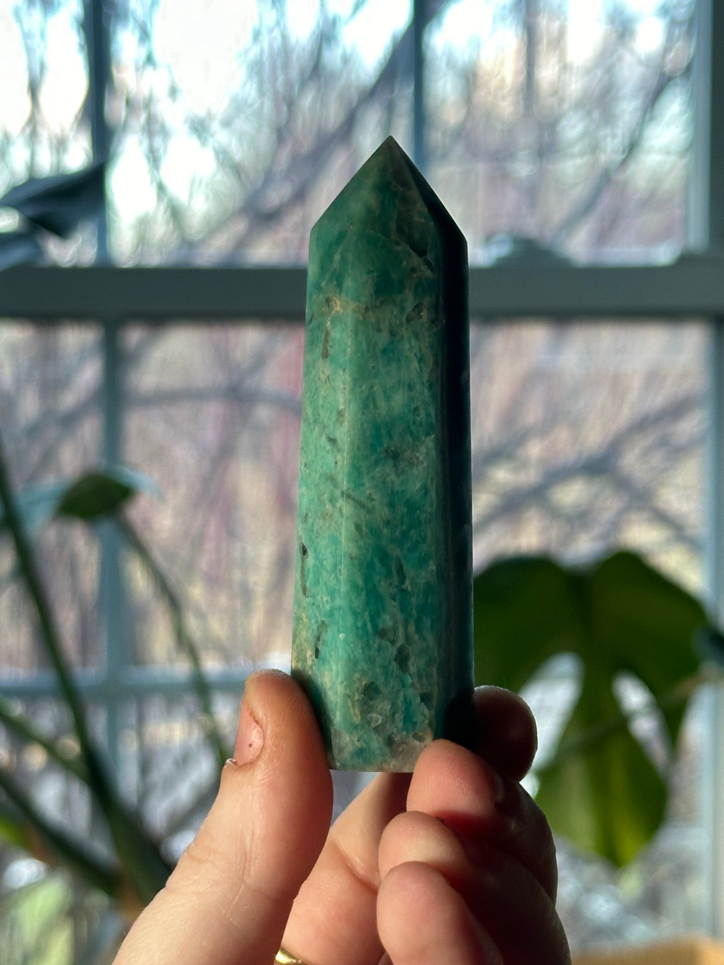 Amazonite & Smoky Quartz Tower 5