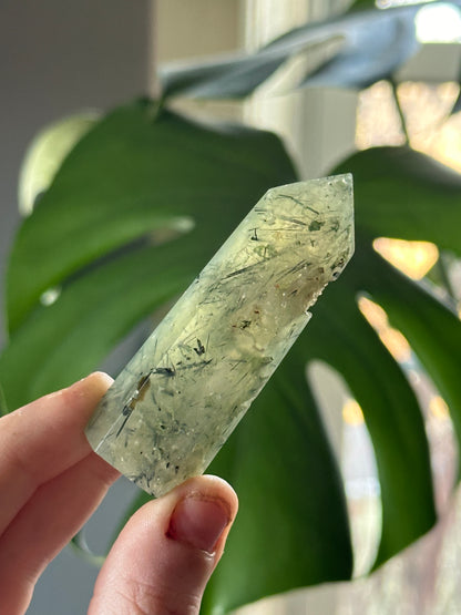 Prehnite with Epidote Tower 1