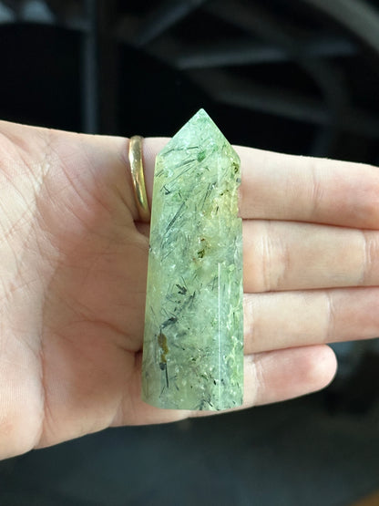 Prehnite with Epidote Tower 1