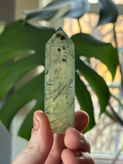 Prehnite with Epidote Tower 2