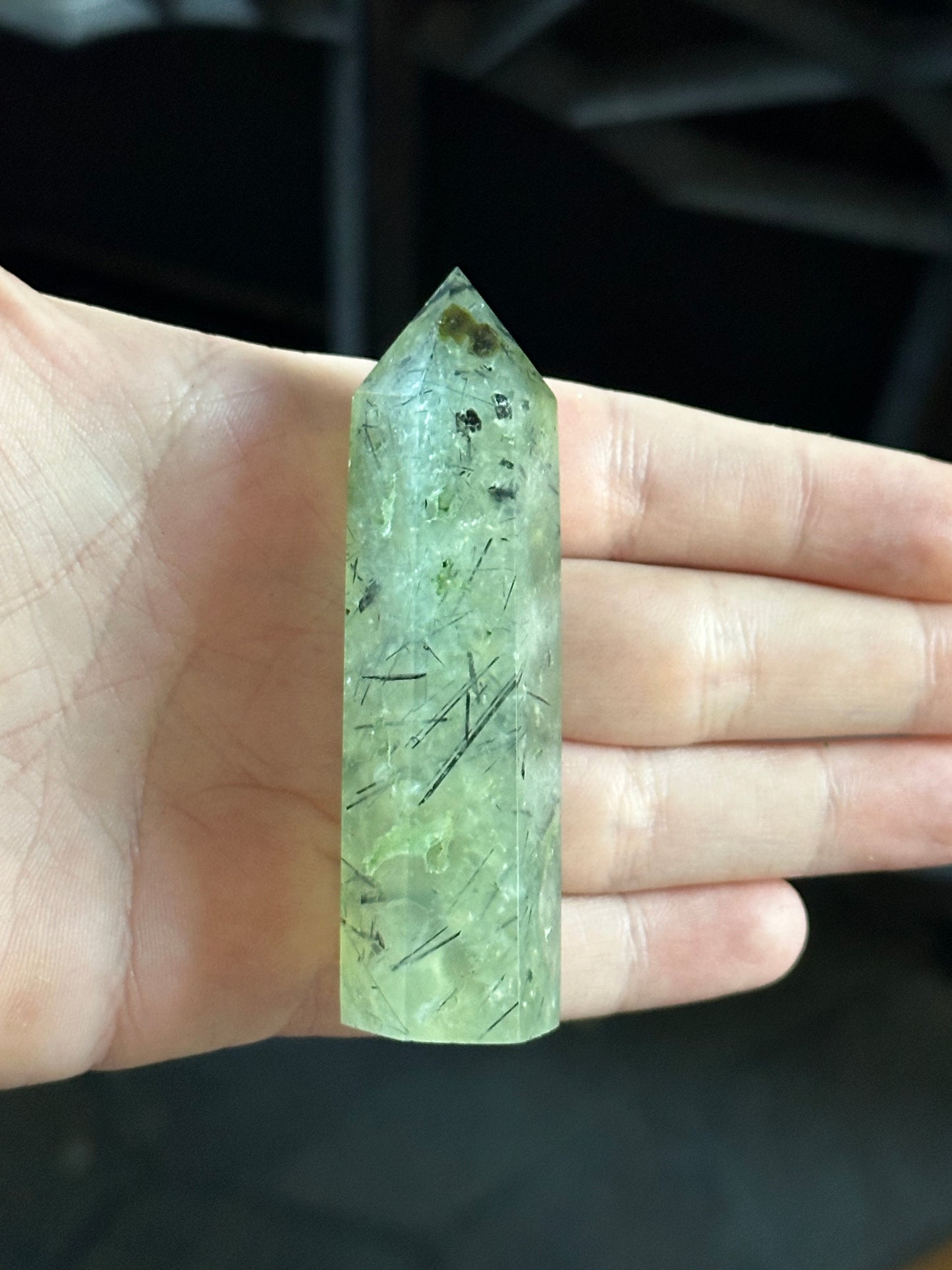 Prehnite with Epidote Tower 2