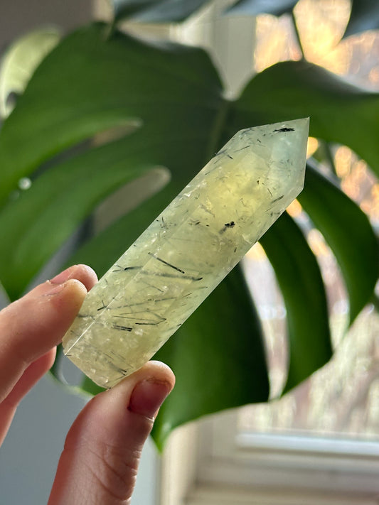 Prehnite with Epidote Tower 5