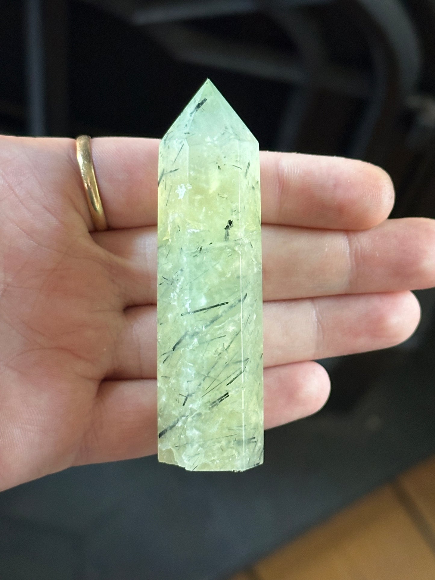 Prehnite with Epidote Tower 5