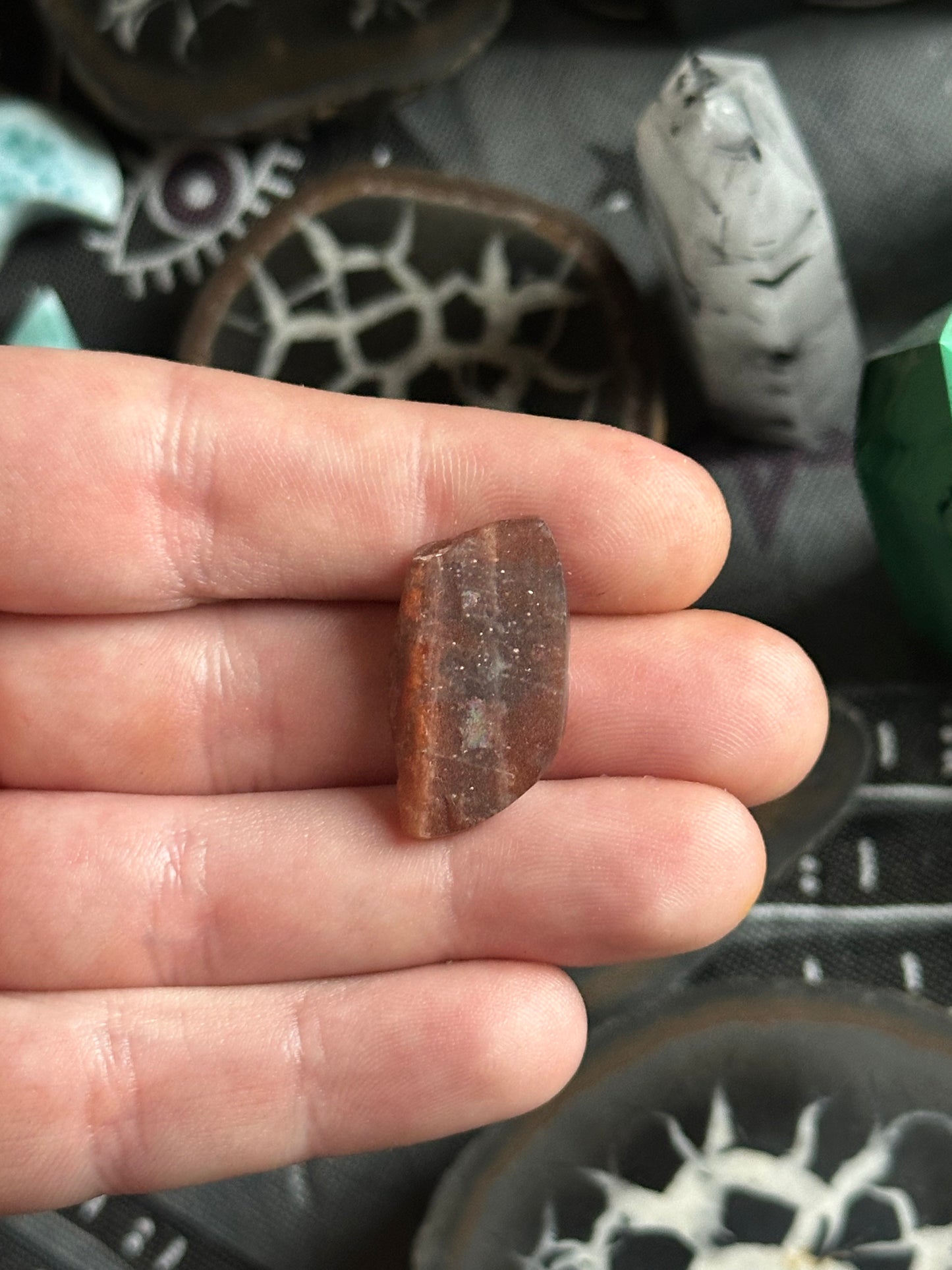3.22g Half-Polished Purple Haze Sunstone 6
