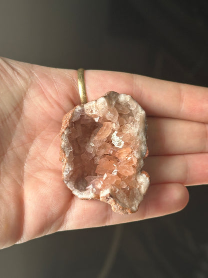 Pink Amethyst Crystal Geode 7